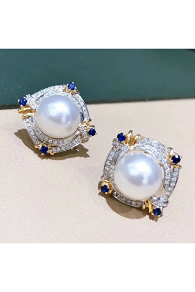 Choice E4038 Huitan Gorgeous Women's Imitation Pearl Stud Earrings with Brill...