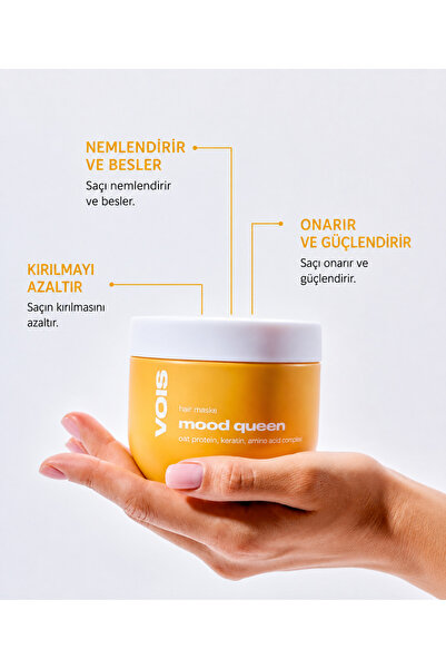 Mood Queen Saç Maskesi 350 ml – Yoğun Onarıcı Saç Bakım Maskesi
