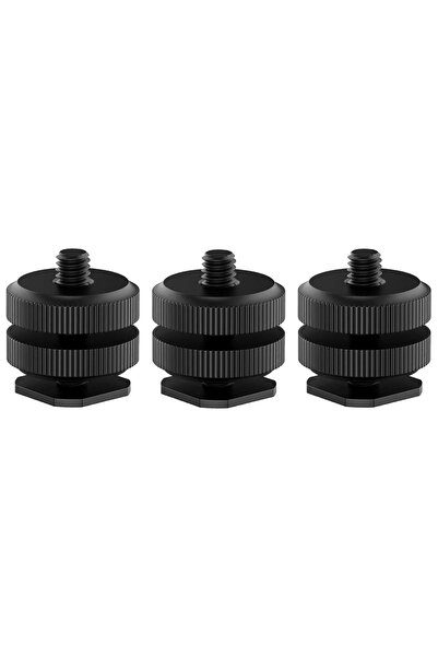 Choice6 3x Hot Shoe Mount Camera Hot Shoe Mount to 1/4"-20 Tripod Screw Adapt...