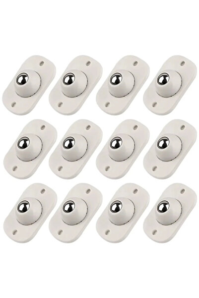 Choice 12PCS 12Pcs Wheels For Furniture Stainless Steel Roller Self Adhesive ...