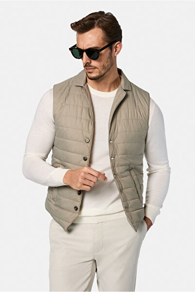 Abdullah Kiğılı Φουσκωτό αθλητικό γιλέκο με τσέπες και κουμπιά