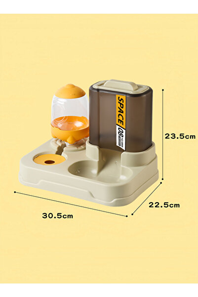 KidLe Automatic Food Feeder and Water Set Cat Feeder for Dogs Cats Pets Animals