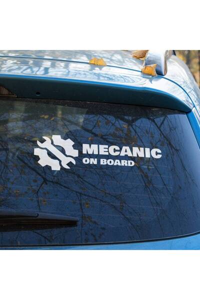 OEM Sticker auto (15cm) - Mecanic on board