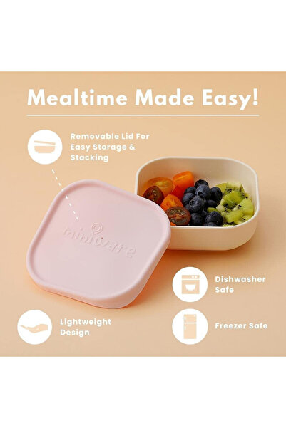 Miniware Bol pentru hrana bebelusi Snack Bowl, 100% din materiale naturale bi...