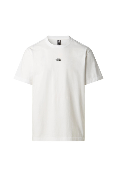 THE NORTH FACE Essential Center Logo Relaxed Erkek Beyaz Outdoor T-Shirt NF0A...