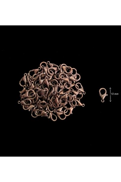 yiğit aksesuar 50 Adet Bakır Renk Metal 502 Papağan Kilit-kapama (12X6MM)