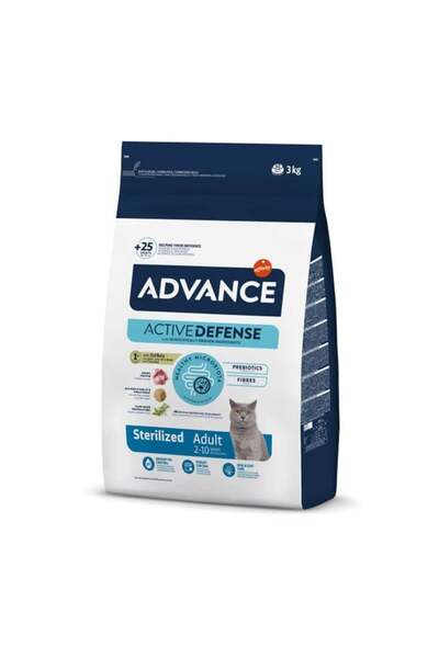 Advance hindili kısırlaştırılmış kedi maması 3 kg