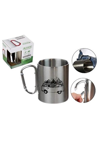 Gürçay Hırdavat Steel Mug with Carabiner