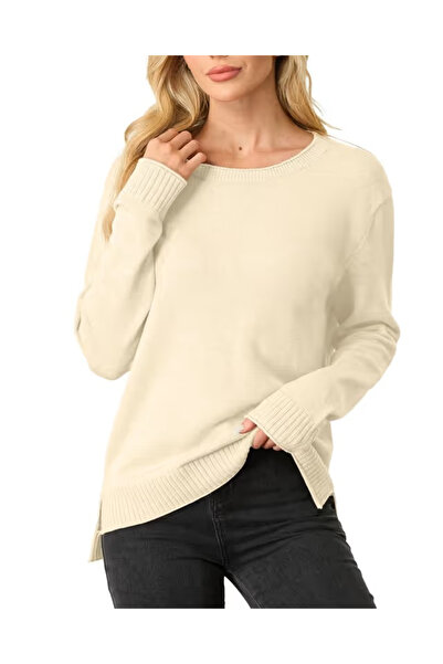 OEM Light white women's blouse, long sleeves, XL