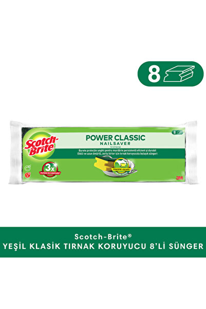YEŞİL KLASİK TIRNAK KORUYUCU 8'Lİ