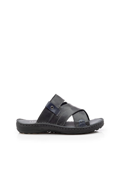 UrbanShoes Saboti barbati din piele naturala,Leofex - 800 negru box