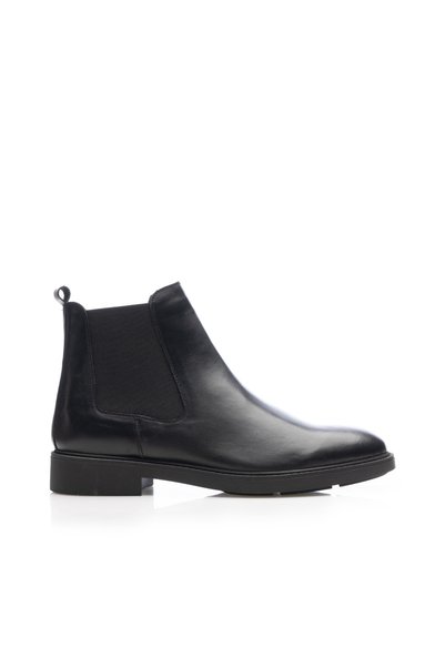 UrbanShoes Ghete bărbați din piele naturală, Leofex - 501-1 Negru Box