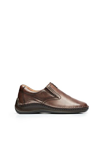 UrbanShoes Pantofi casual barbati din piele naturala, Leofex - 919 maro desch...