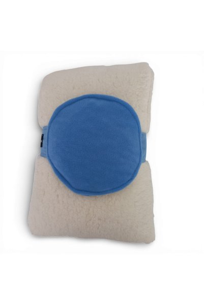 Hedea Cherry Seed Pillow Belt for Babies Natural Warm Therapy Washable Blue