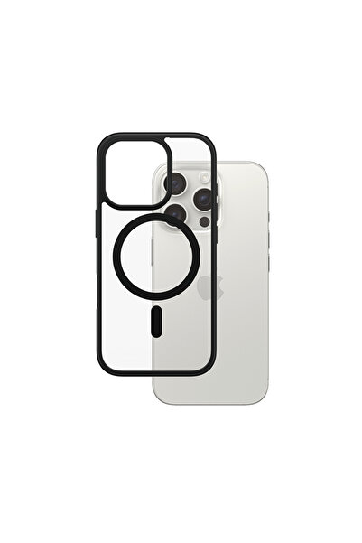 CARE by PanzerGlass® Husă pentru iPhone 16 Pro, HardCase Black MagSafe & Fram...