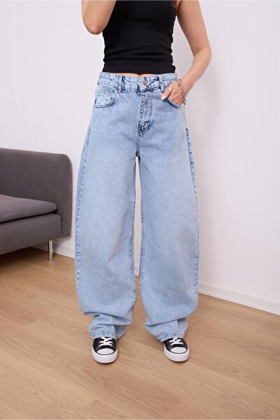 Gofeel Y2K Denim Wide Leg Baggy Unisex Pants