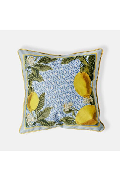 VİTELLİ Hazeran Limon Dekoratif Kırlent Kılıfı 1 Adet 50x50 cm