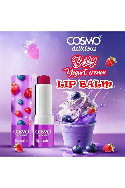 CD Cosmo Designs Cosmo Delicious Berry Yogurt Cream Lip Balm 4.5g