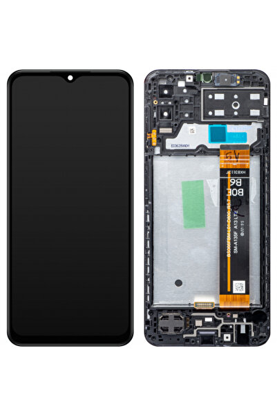 Samsung Display cu touchscreen Galaxy M13 M135, cu ramă, negru, Service Pack ...