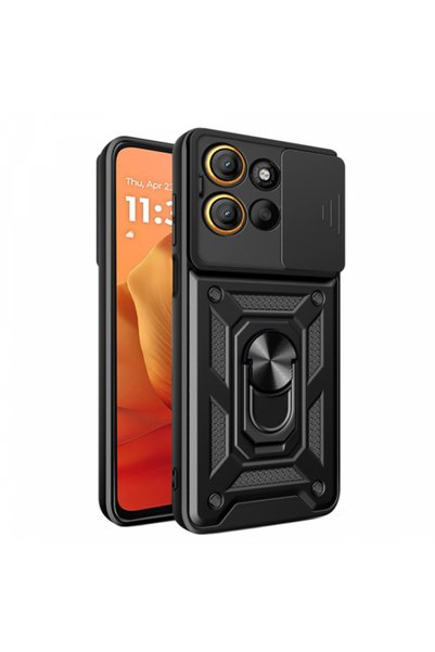 Techsuit Case for Motorola Moto G15/ G15 Power, Techsuit, CamShield, Black