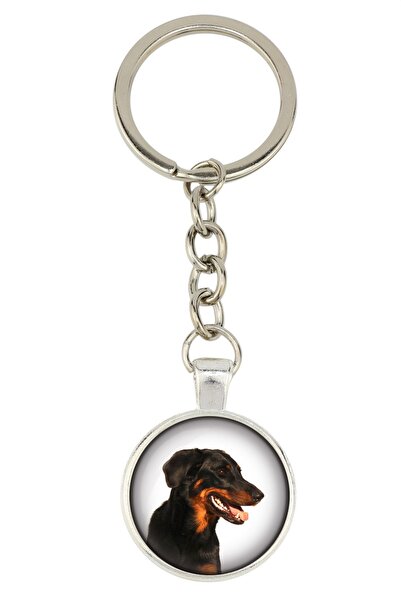 Art - Dog Berger de Beauce, Beauceron - keychain with your photo, key decorat...