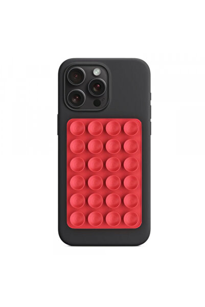 Techsuit Suport cu Ventuze SR-PAD, Rosu