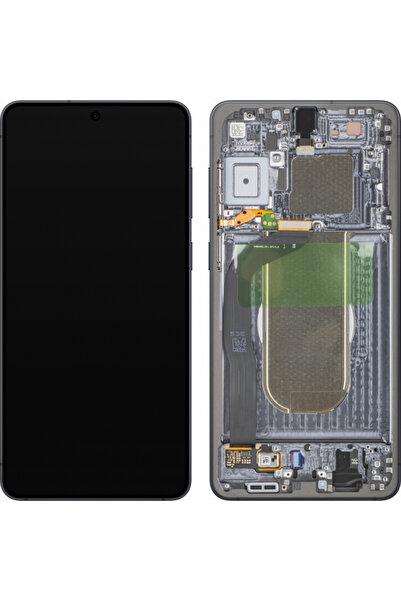Samsung Дисплей с тъчскрийн за Galaxy S25 Edge S937, с рамка, Черен (Титаниев...