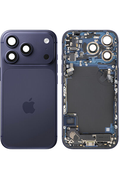 Apple Capac Baterie iPhone 17 Pro, Cu Carcasa Mijloc, Full Parts, Bleumarin (...