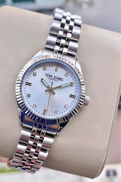 Tom Jones London Women's Watch Original Silver Steel 3 Atm Waterproof 2 Year ...
