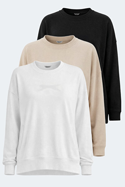 Slazenger VIKENTI SW ΣΕΤ 3 ΤΕΜΑΧΙΩΝ Γυναικείο φούτερ oversized με τσέπες