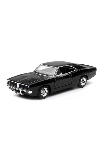 New Ray Masina metalica, New Ray, 1969 Dodge Charger, 1:25, Negru