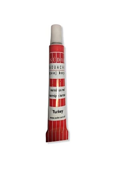 Genel Markalar Südor Guaj Boya Tüp 8.5 Ml Vermiyon Kırmızı Sd550-04 (1 Adet Fiyatıdır)