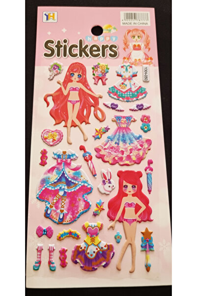 Modellino Bonbon Drop Kabartmalı Kendinden Yapışkanlı Sticker 10x20cm