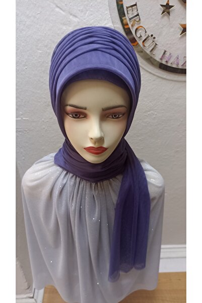 Ergül Duvak عمامة جاهزة موديل سيمسيز مور، حجاب جاهز، شال جاهز، شال لفساتين ال...
