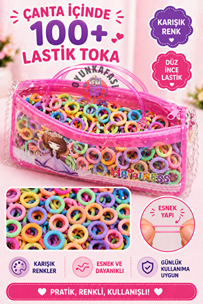 OYUNKAFASI Colorful Thick Rubber Buckle Set in a Mini Bag (100+ Pieces, Assorted Colors)