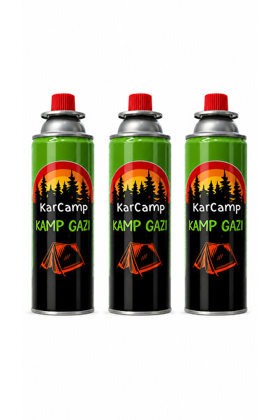 Kampavm Kamp Ocağı Gaz Kartuşu Bütan Propan Gaz 3 Lü Set 220 Gr