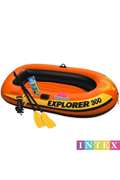 Empressco Şişme Explorer 300 Havuz ve Deniz Botu Seti, Kürek, Şnorkel ve Pomp...
