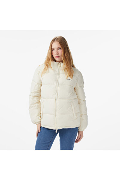 Guess Lenght Puffer Kadın Krem Mont