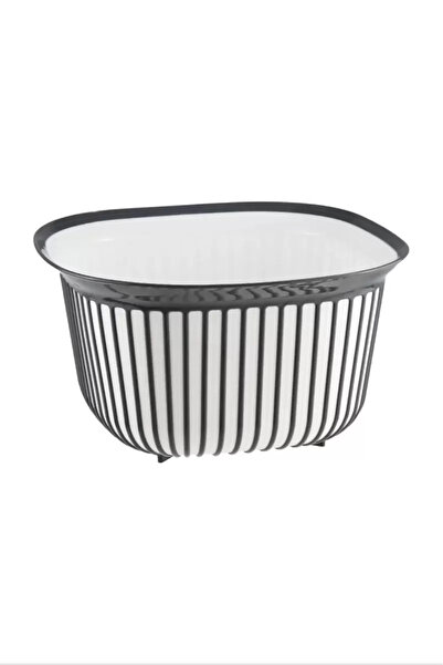 Mestore Linea Square Line Patterned Bowl 4 Lt Royaleks-BNM-3712