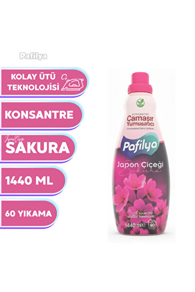 Pafilya Konsantre Çamaşır Yumuşatıcı Sakura Japon Çiçeği 1440 ML 60 Yıkama