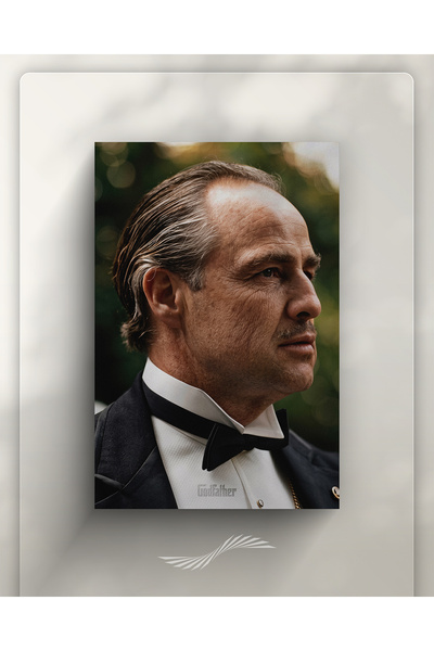 The Godfather Tablosu | Vito Corleone Kanvas Tablo | Baba Filmi Tablosu