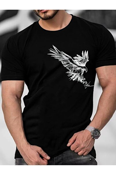 bellanova Sila Trend Unisex Black Oversize Printed T-Shirt Streetwear Comfort...