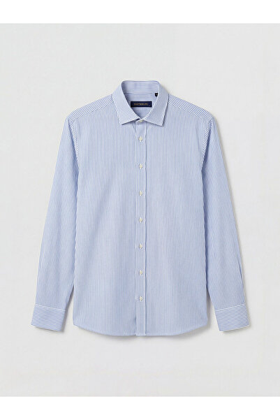 LC Waikiki Ozmarka New Season Regular Fit Striped Poplin Men's Shirt