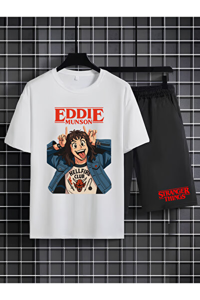 MAGORS STRANGER THINGS ŠTAMPANA 100% PAMUČNA DEČJA MAJICA I KRAĆKE PANTALONE