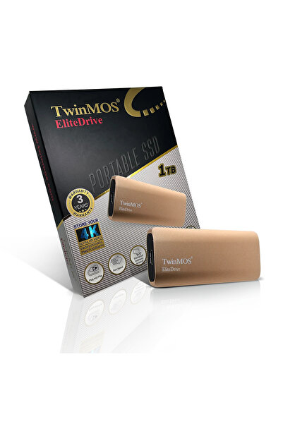 TwinMOS إليت درايف برو PSSD1TBEDP 1 تيرابايت (1100/1050 ميجابايت/ثانية) USB-C...