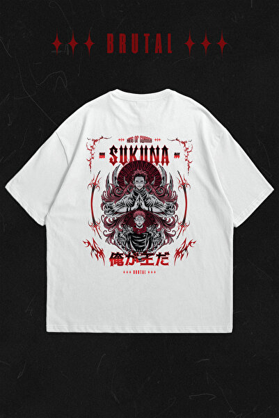 Brutal Dept. Jujutsu Kaisen Sukuna Oversize T-Shirt – Anime Printed Unisex 10...