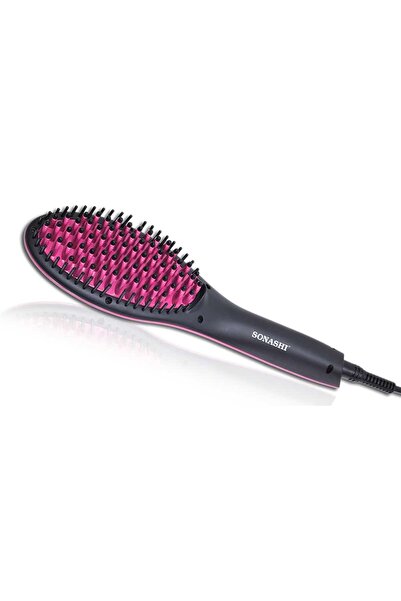 sonashi Simply Straight Hair Straightening Brush Pink/Black + Electronic Nail...