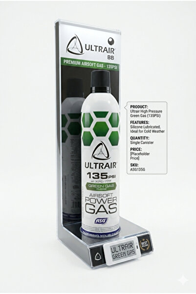 ASG FazAv Ultrair 135 PSI Silikonlu Green Gas