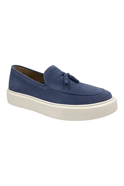 Robinson Ανδρικά Παπούτσια Μοκασίνια LOAFERS 69655 Τζίν Καστόρι Δέρμα