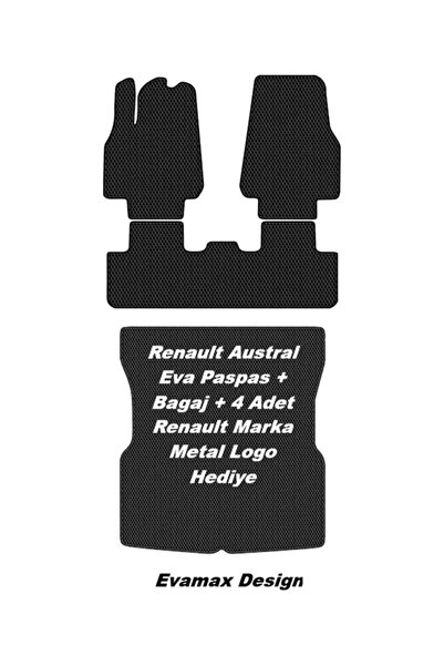 Evamax Design Renault Austral Özel Tasarım Premium Kalite Yeni Nesil Akıllı E...